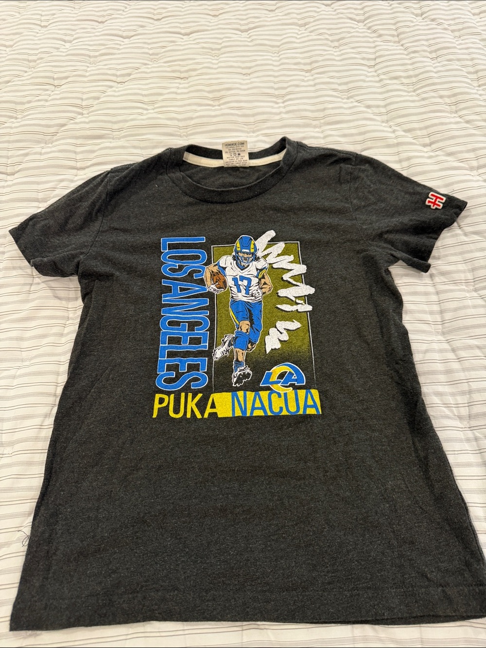 HOMAGE Black Los Angeles Puka Nacua Graphic Tee